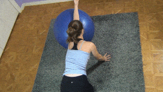 Pec Ball Stretch, left arm