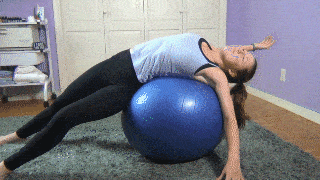 Shoulder Stretch over the Ball