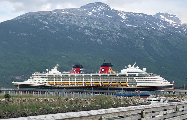 Disney Wonder in Skagway, Alaska